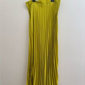 Zara Pleated Lime Skirt